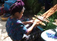 Mayan-girl-making-table-cloth